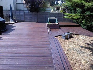 Example of wood staining