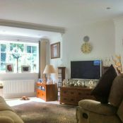 Example of domestic wallpapering work
