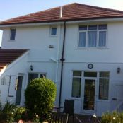 Example of exterior paint work