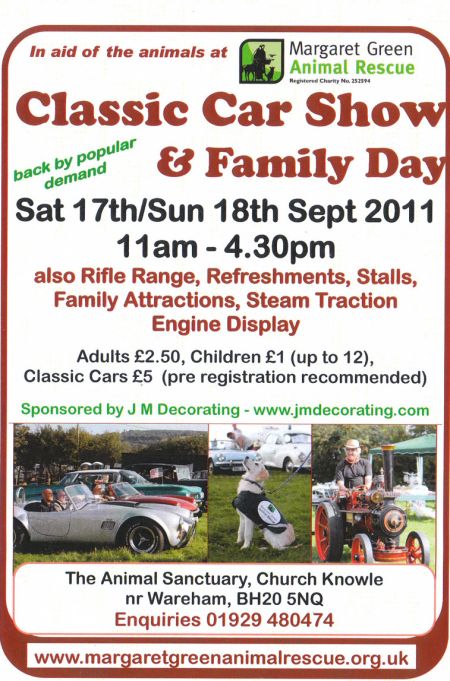 Classic car show in Wareham